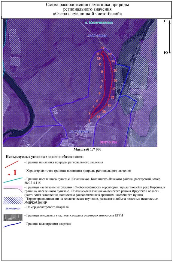 Постановление Правительства Иркутской области от 30.03.2026 N 290-пп "О памятнике природы регионального значения «Озеро с кувшинкой чисто-белой»". Рис. 2